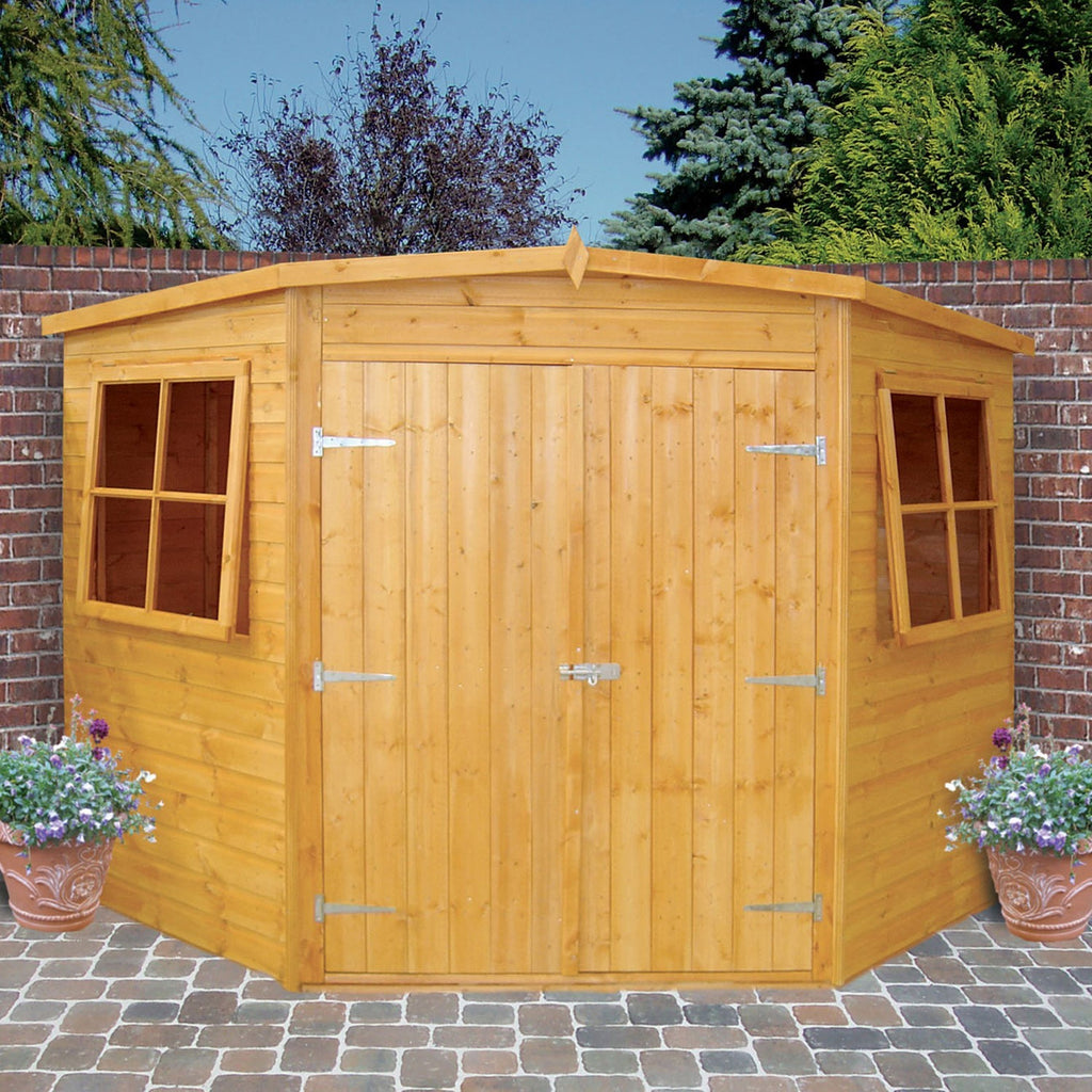 Shire Shiplap 8ft x 8ft Corner Shed