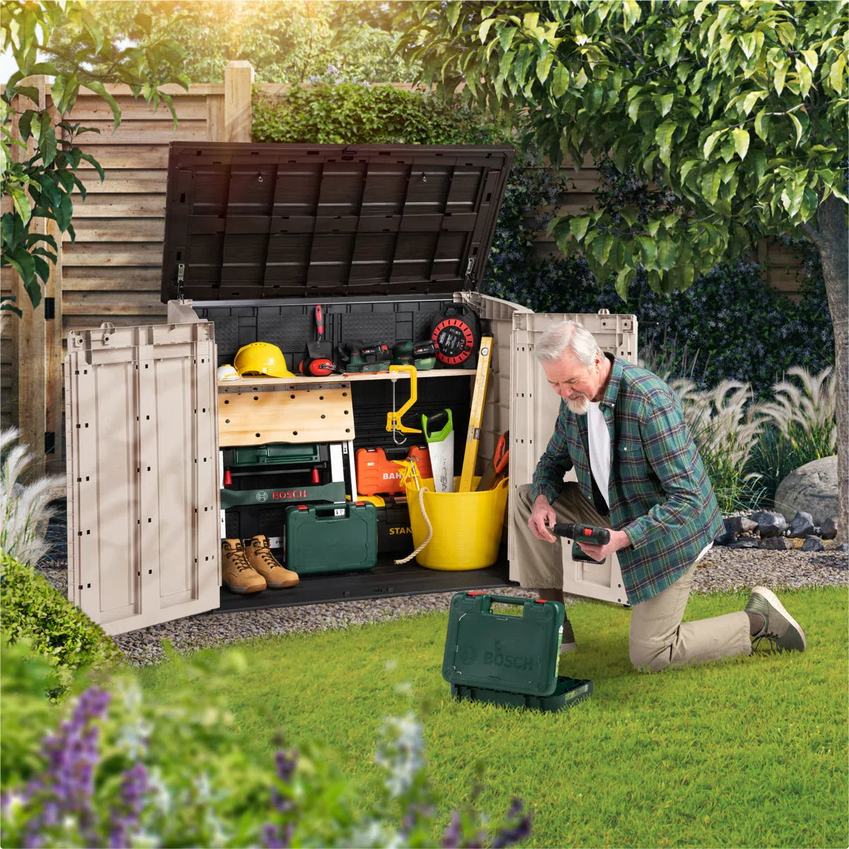 Keter Store It Out Max 1200L Storage Shed – Beige / Brown